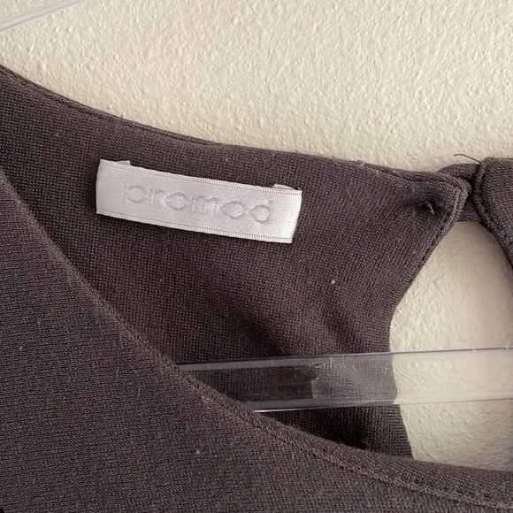 Promod brown midi sleeveless dress - Picture 3 of 5